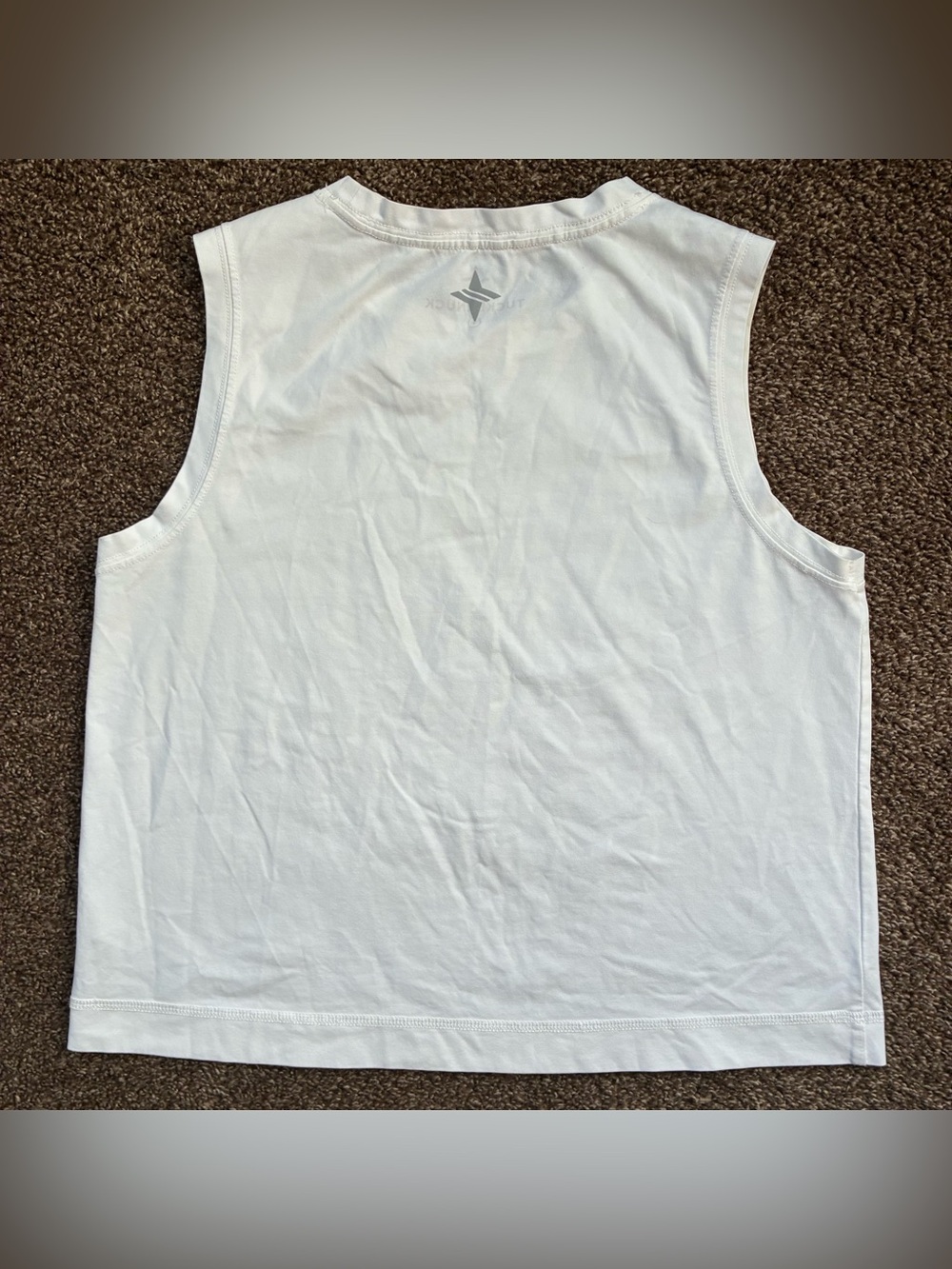 Tuckernuck TNUCK Sport White Performance Cotton Sasha Tank, Size Small - Picture 5 of 5